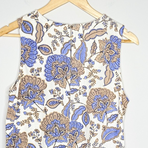 Tommy Hilfiger Paisley‎ Linen Sleeveless Dress Women's Size 10 - Picture 9 of 16